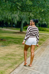Signature Stripes Sweater - Mocha