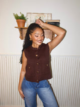 Espresso Knit Vest