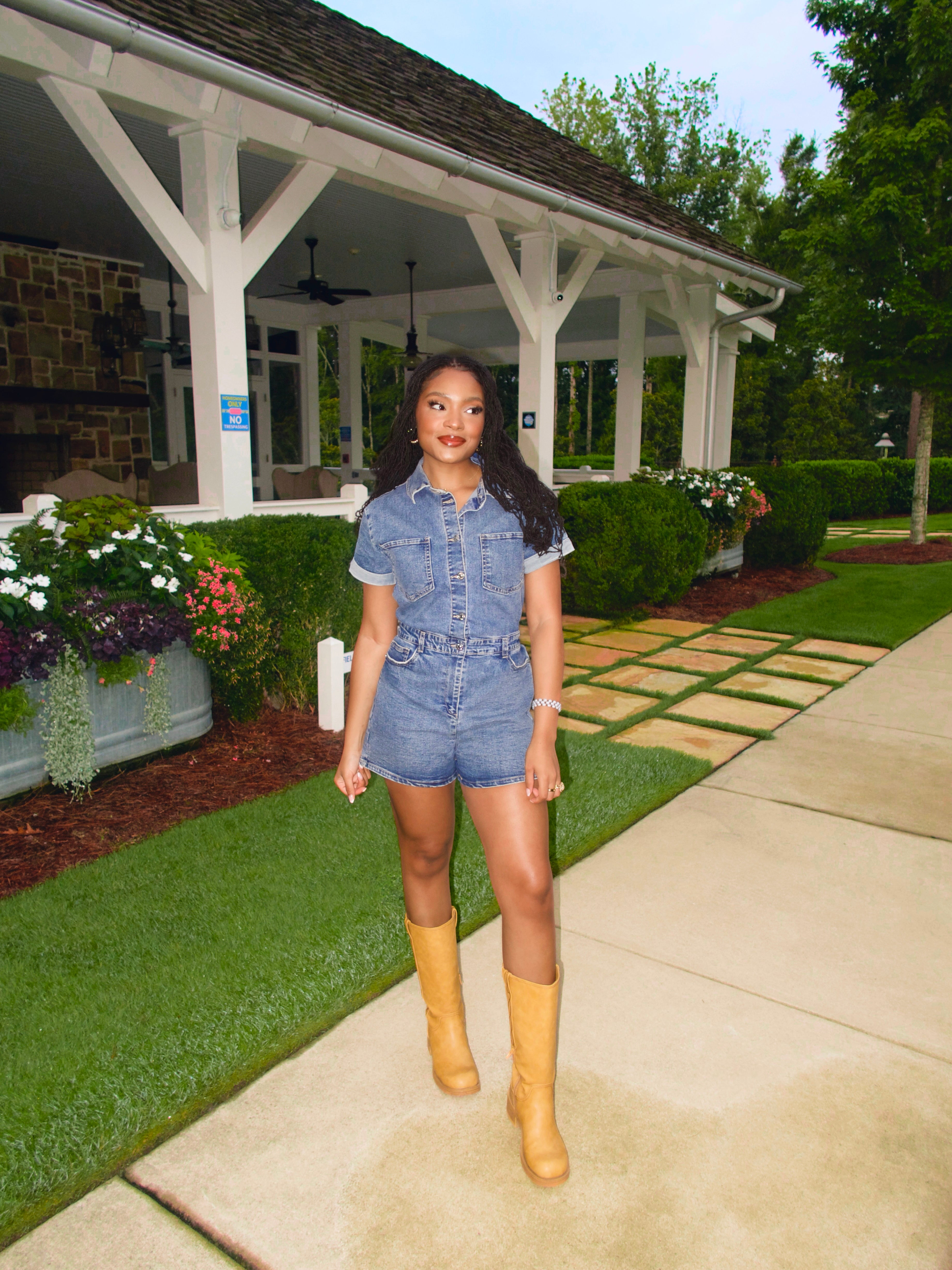 Denim Days Ahead Romper