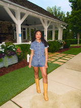 Denim Days Ahead Romper