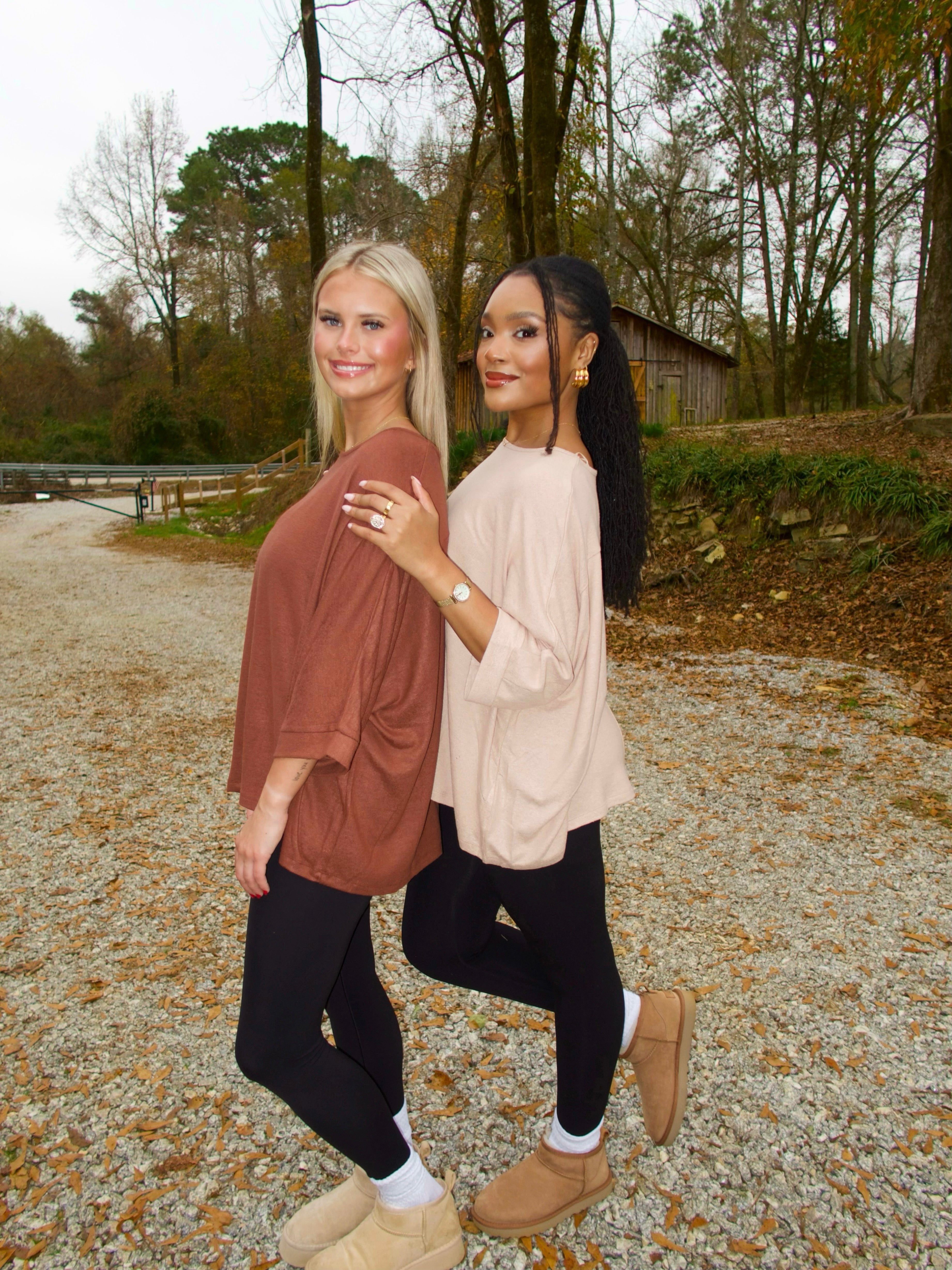 Easy Day Top - Taupe