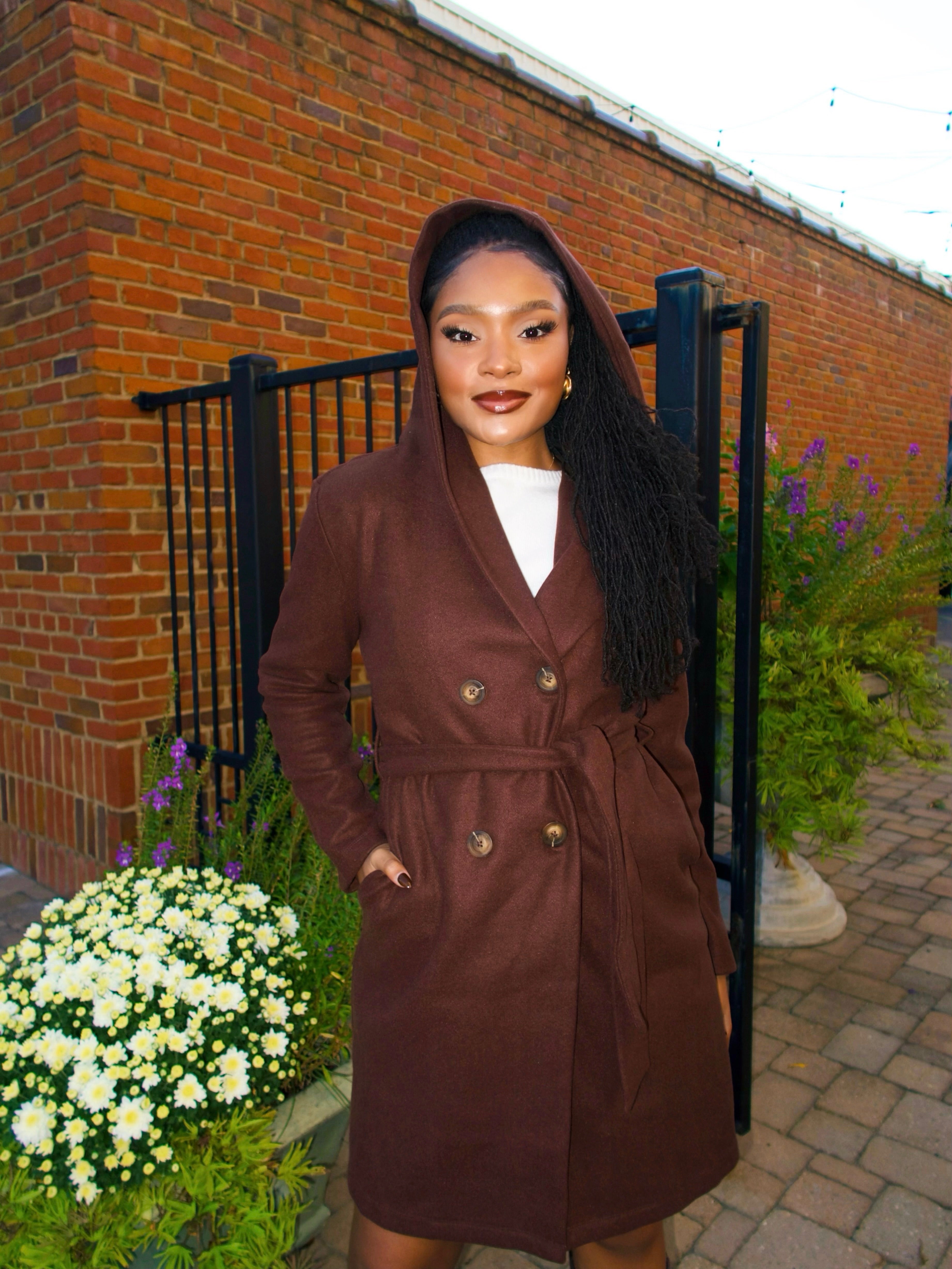 True Cinnamon Trench Coat