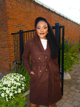 True Cinnamon Trench Coat