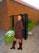 True Cinnamon Trench Coat