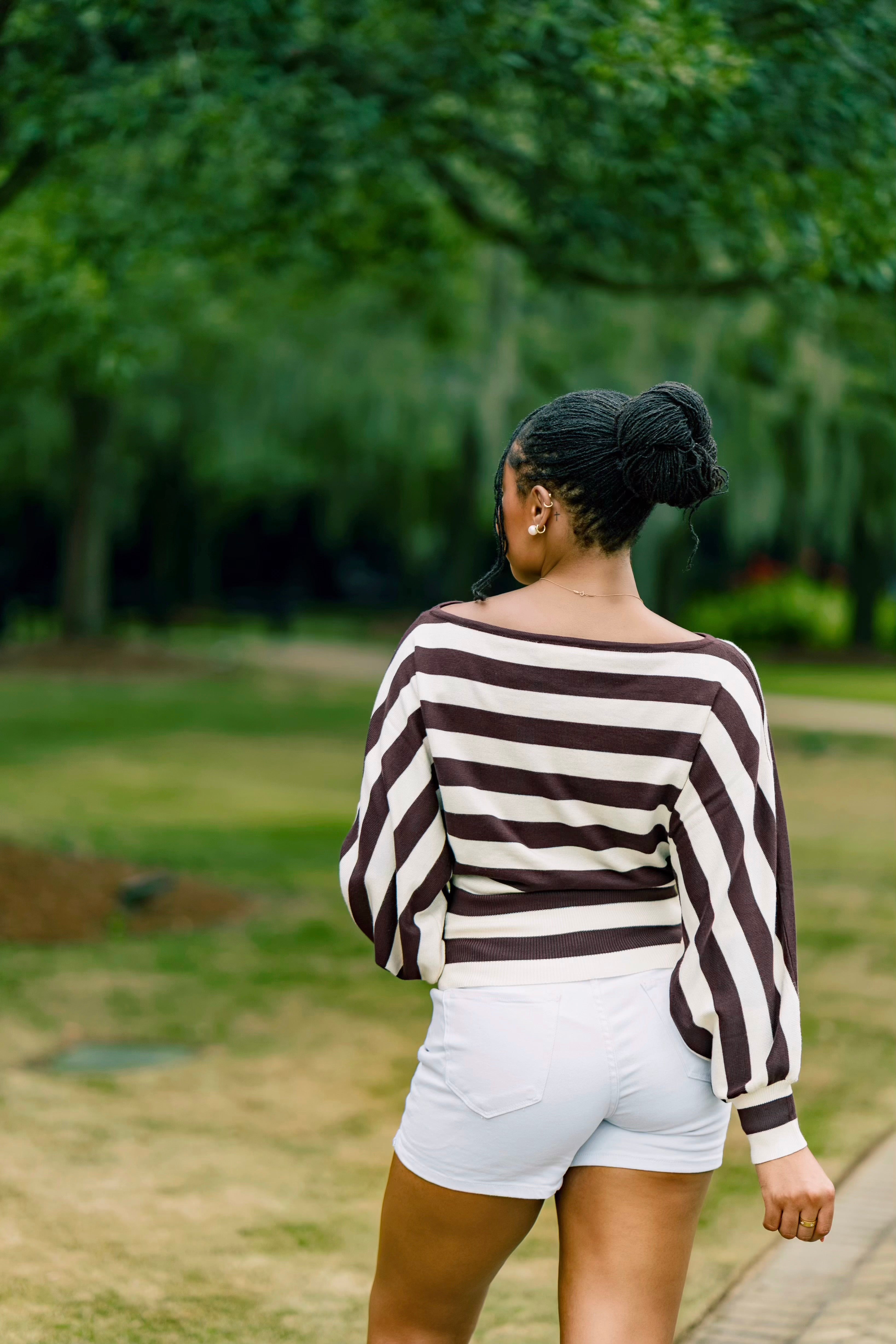 Signature Stripes Sweater - Mocha