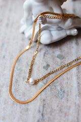 Aligned Layer Necklace