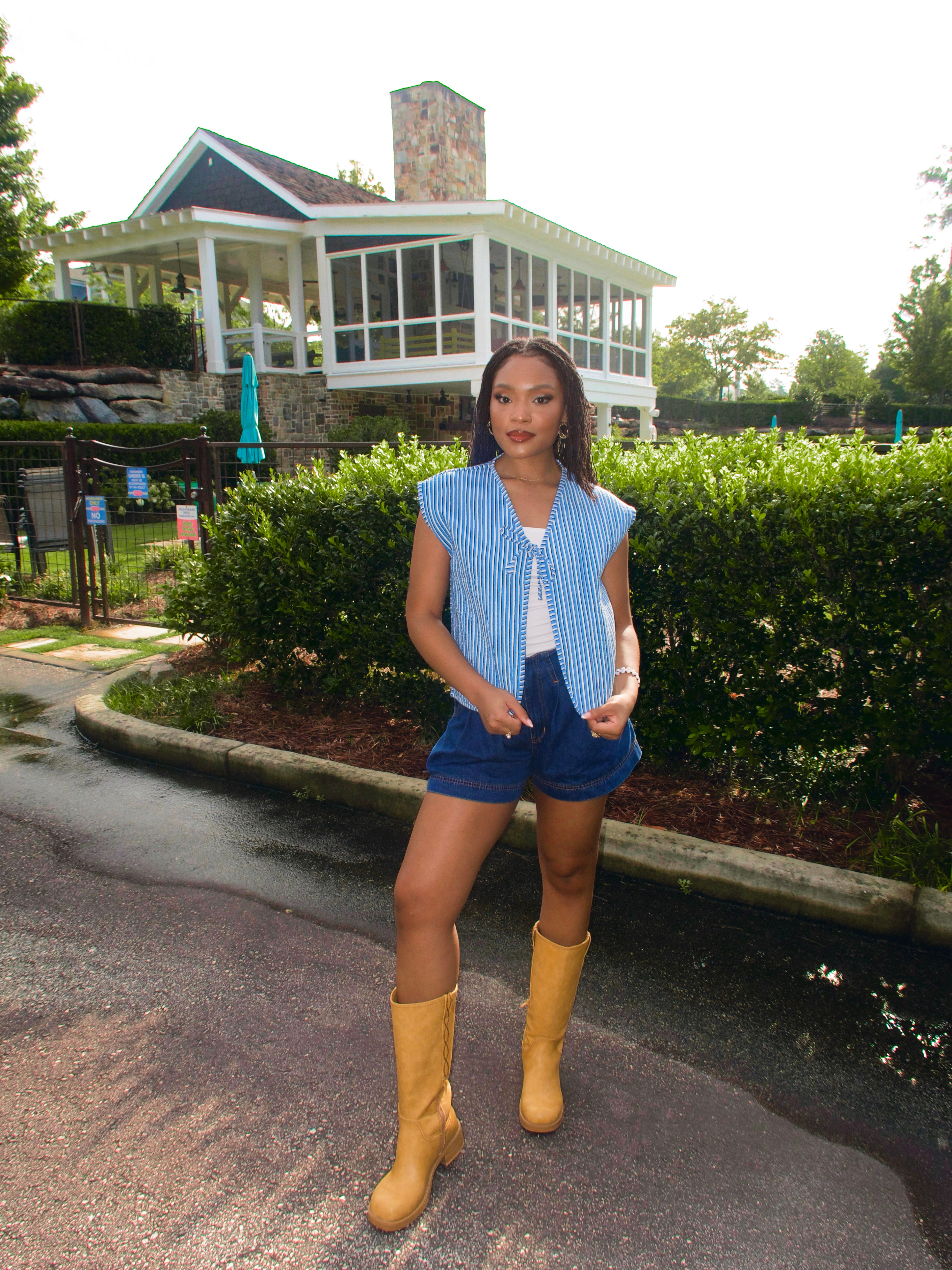 Blueberry Graze Quilted Vest