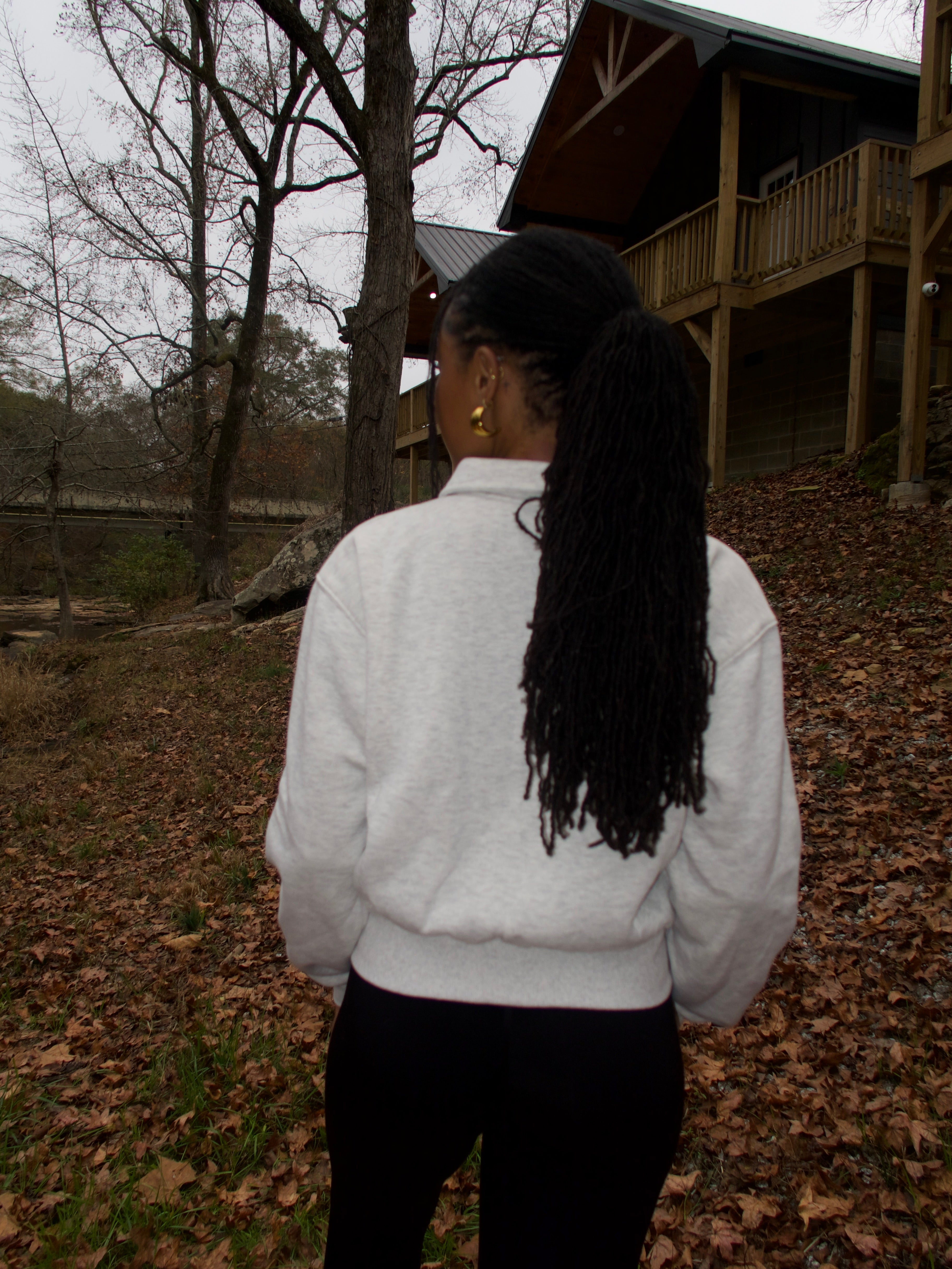 Daily Essential Pullover - Heather Grey