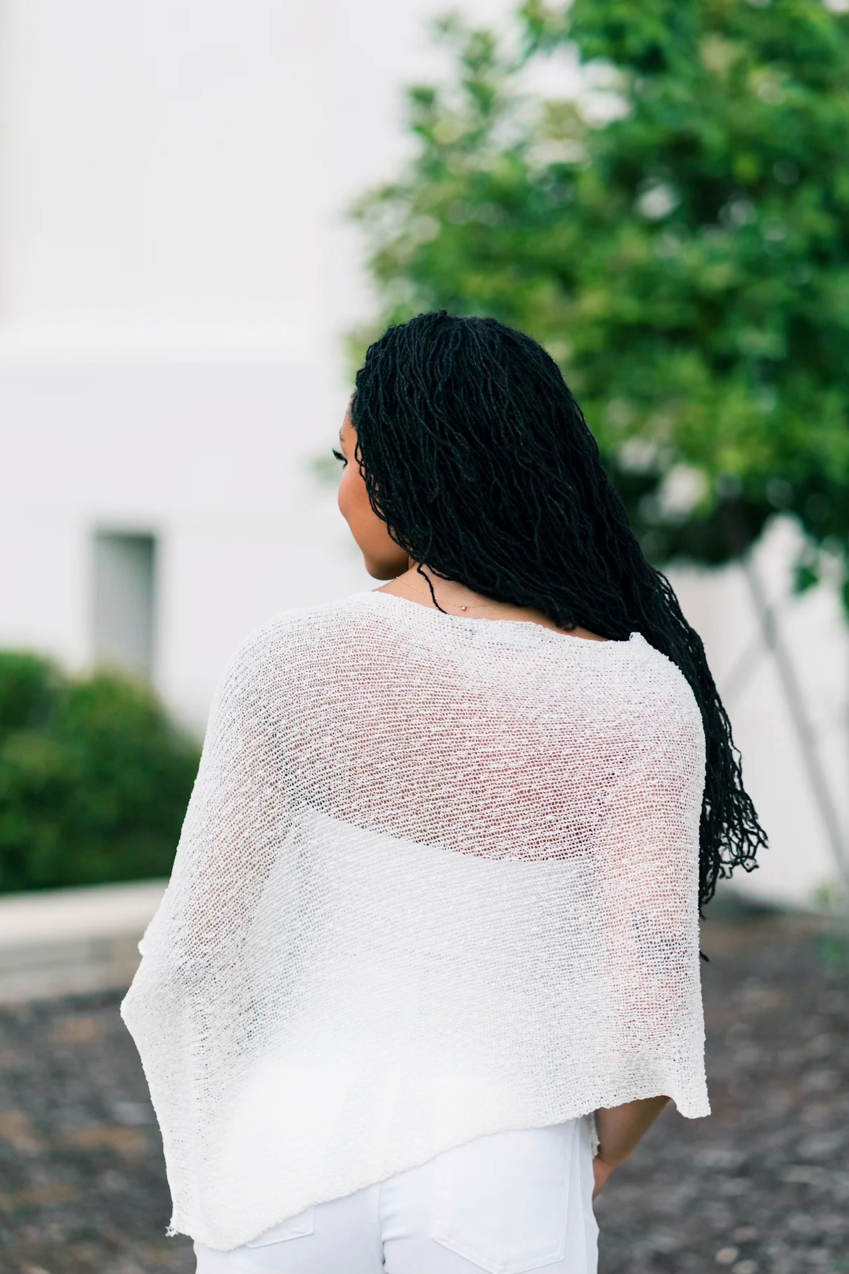 Daydream Poncho - Ivory