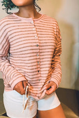 Here and There Cardigan - Blush