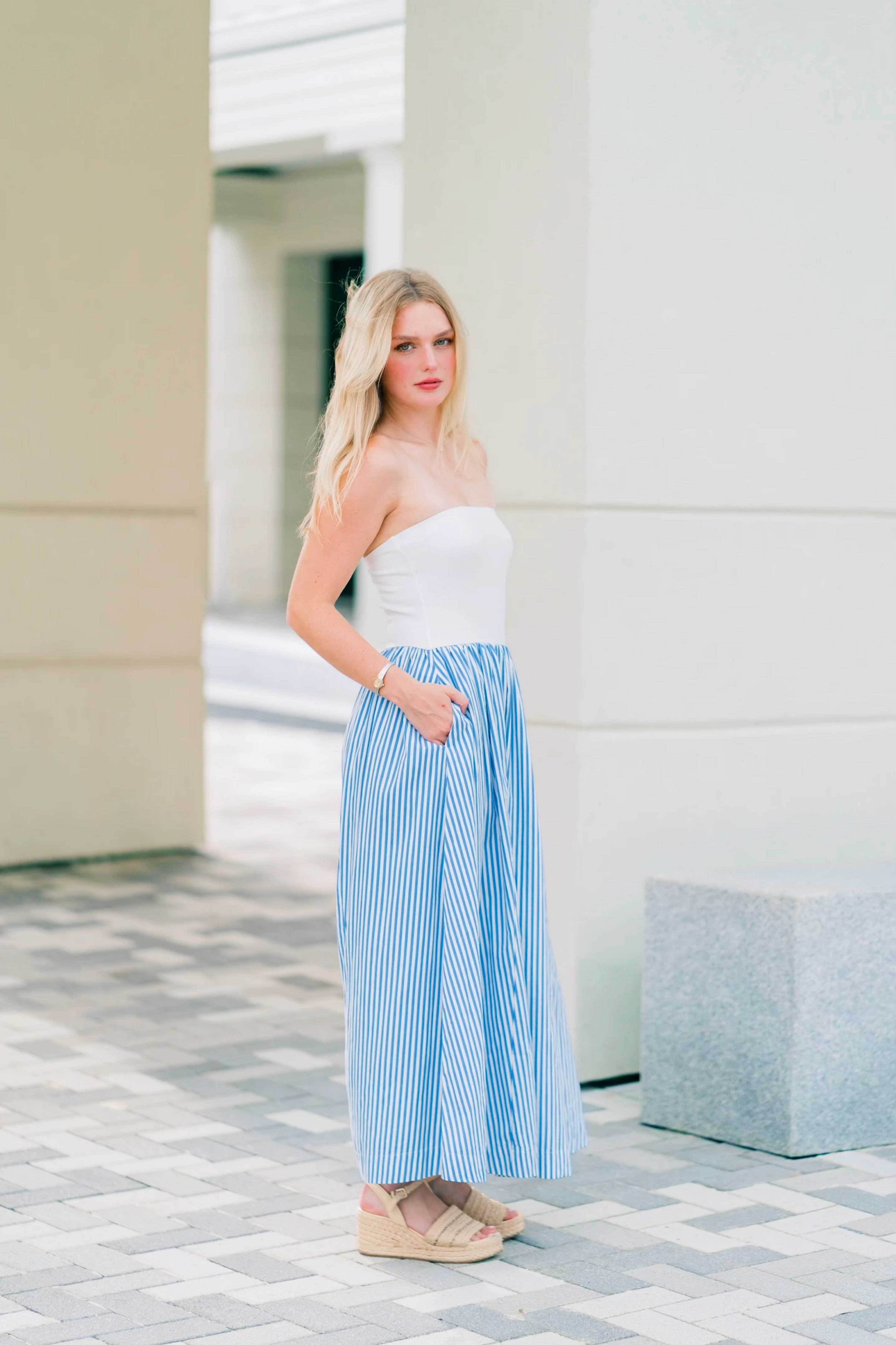 Mainstay Dress - Coastal Blue