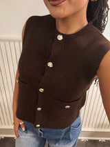 Espresso Knit Vest