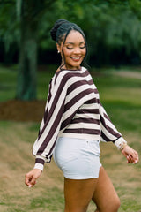 Signature Stripes Sweater - Mocha