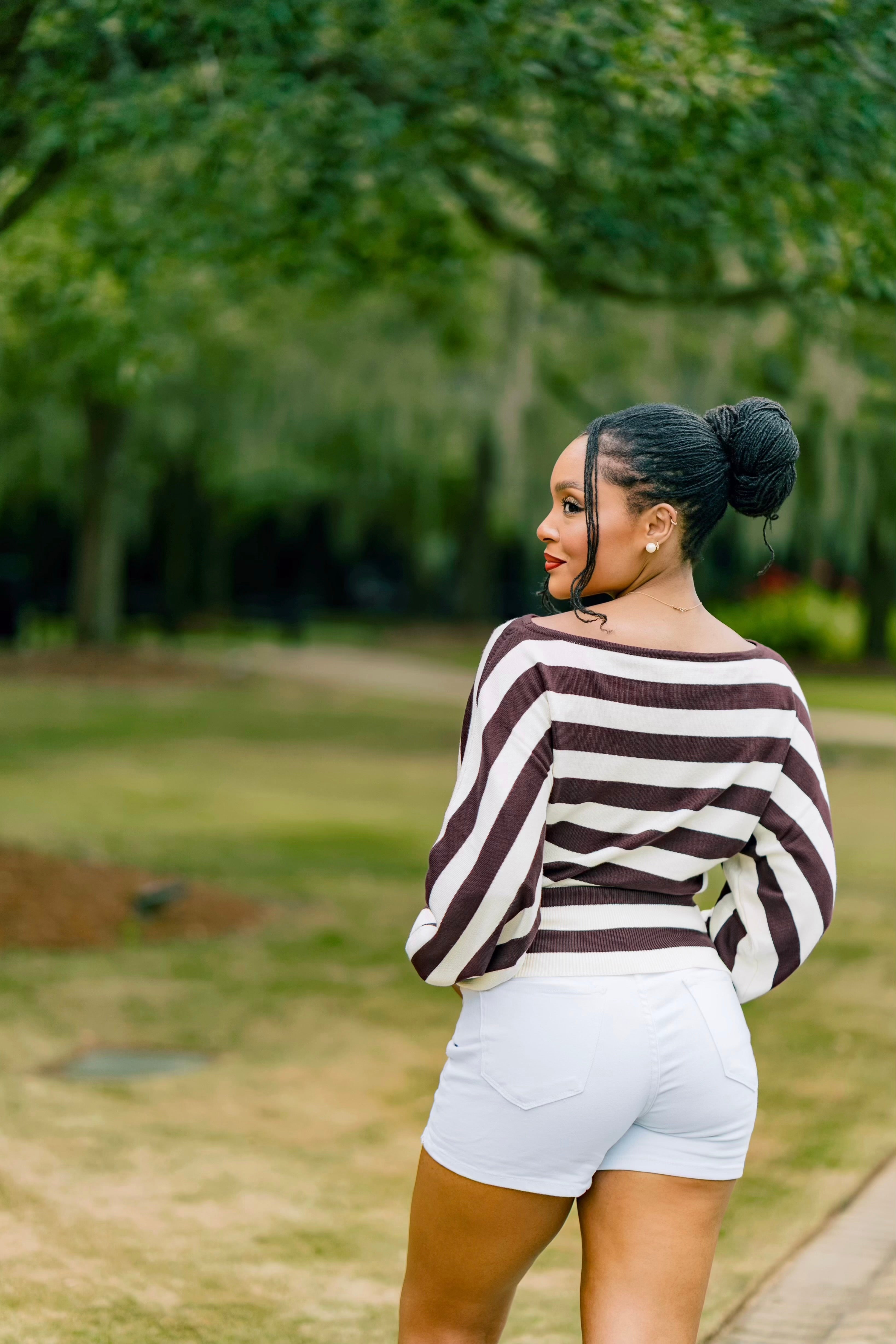 Signature Stripes Sweater - Mocha