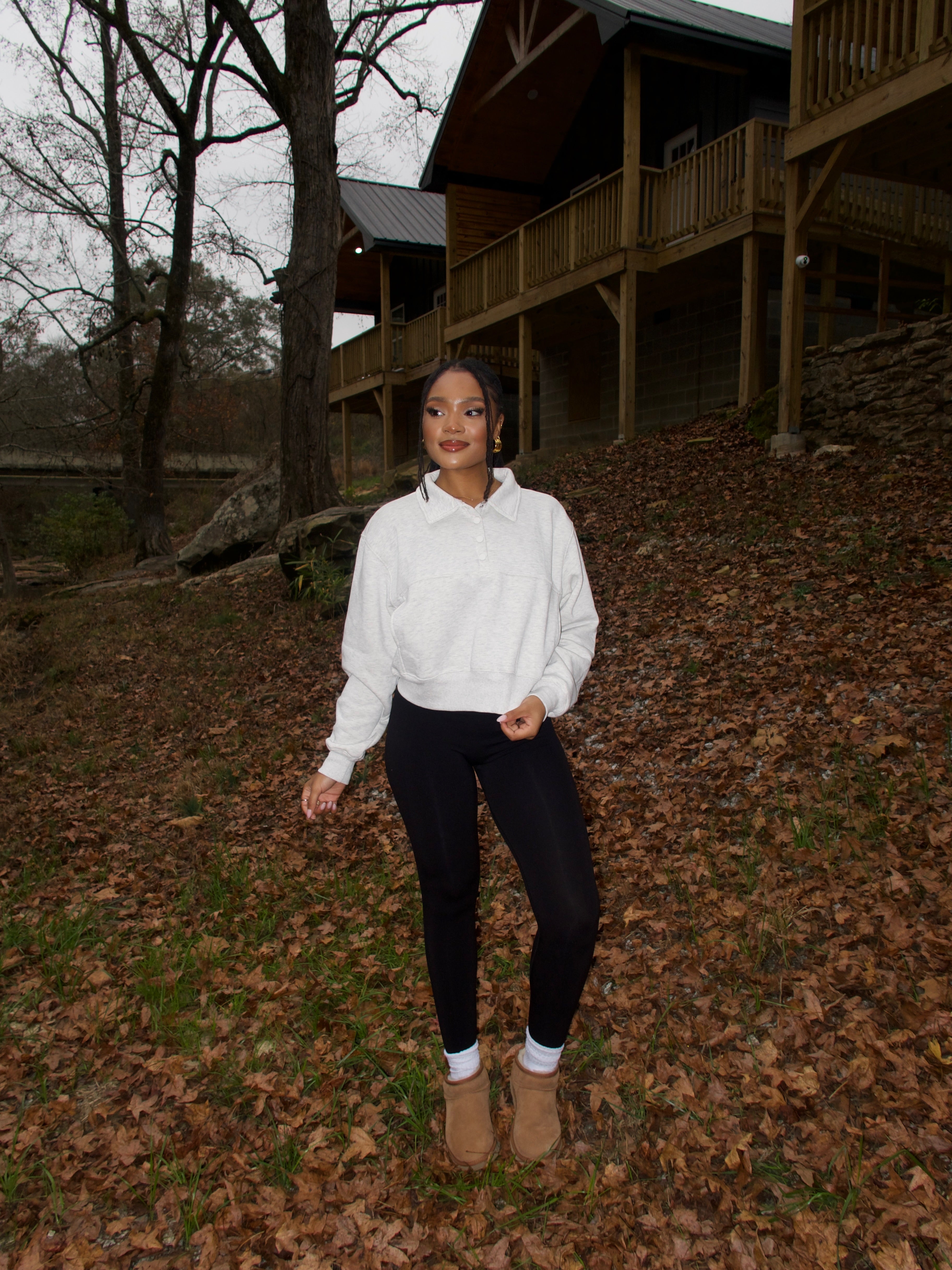 Daily Essential Pullover - Heather Grey