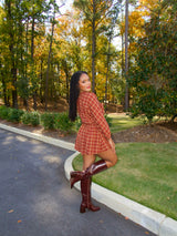 Mulberry Plaid Romper