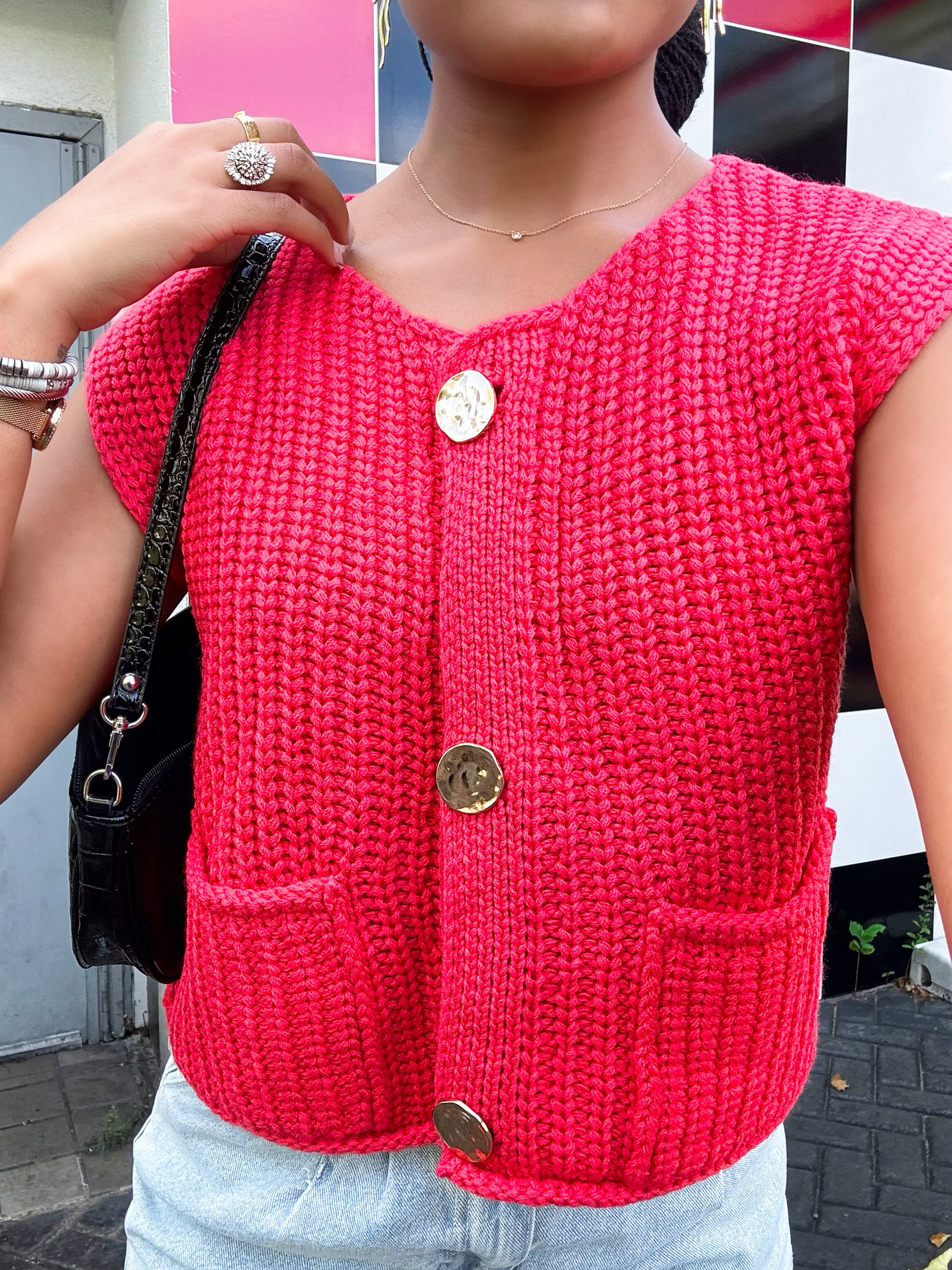 Apple Crisp Sweater Vest