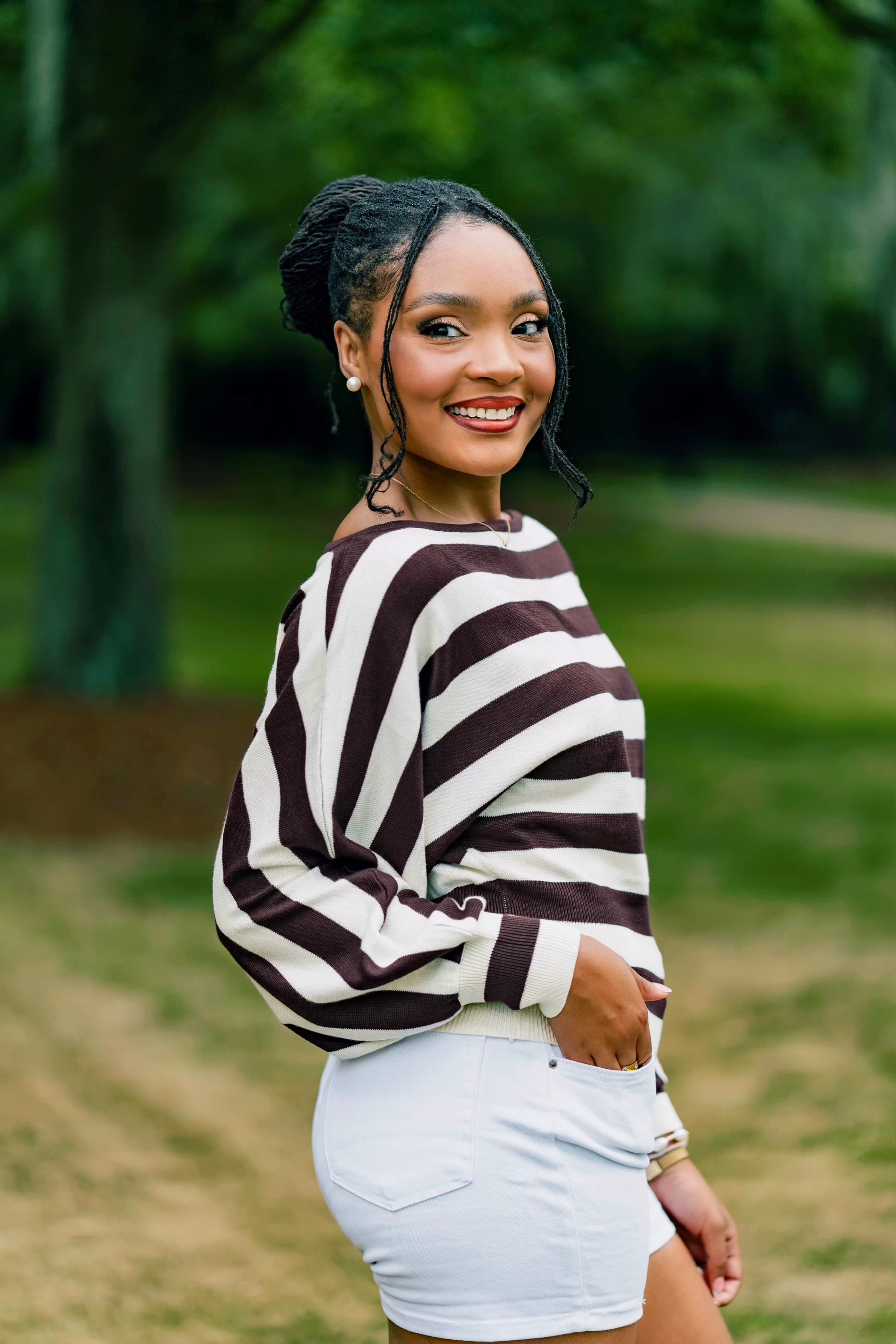 Signature Stripes Sweater - Mocha