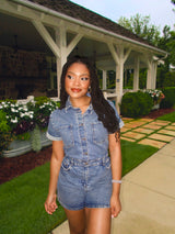 Denim Days Ahead Romper