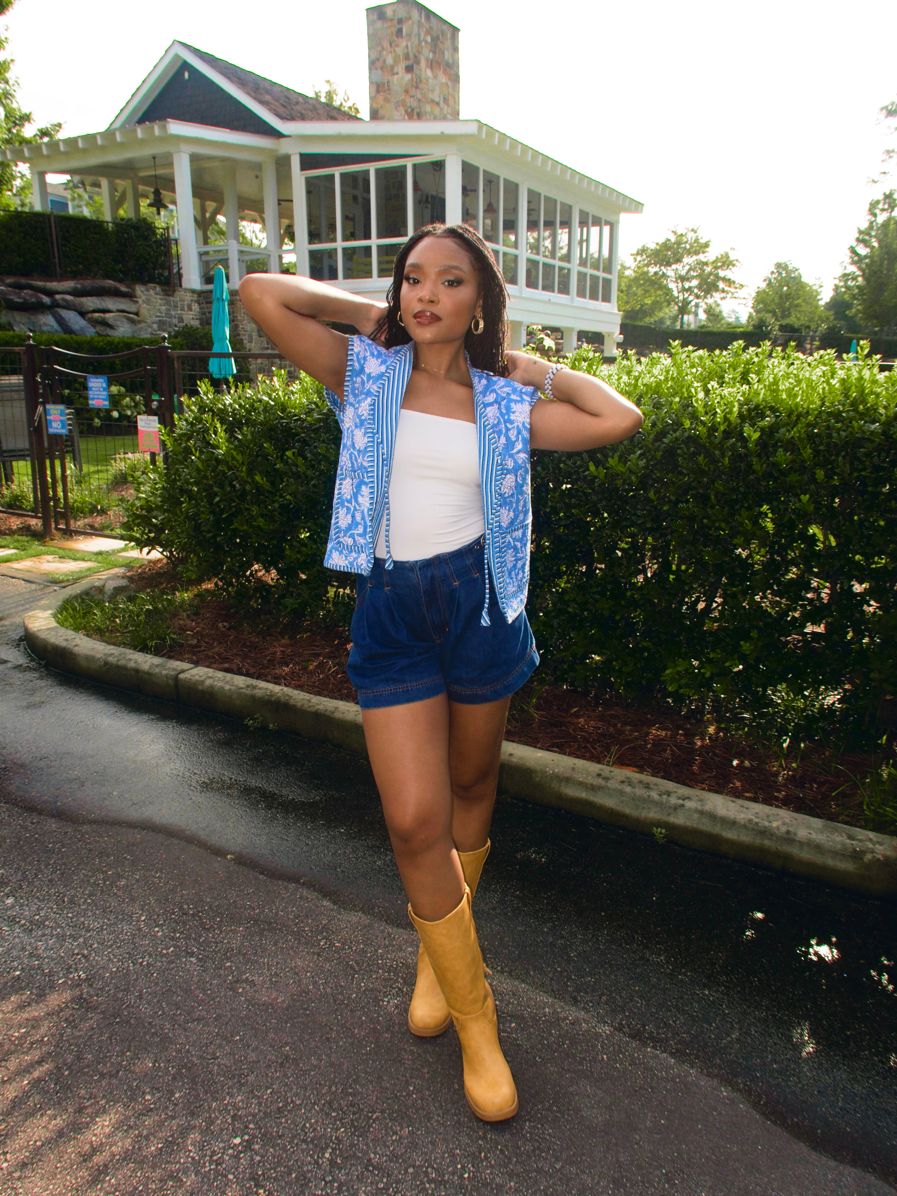 Blueberry Graze Quilted Vest