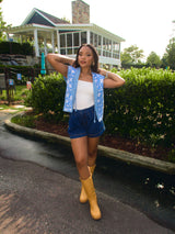 Blueberry Graze Quilted Vest