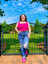 Load image into Gallery viewer, Pink Crush Corset Top
