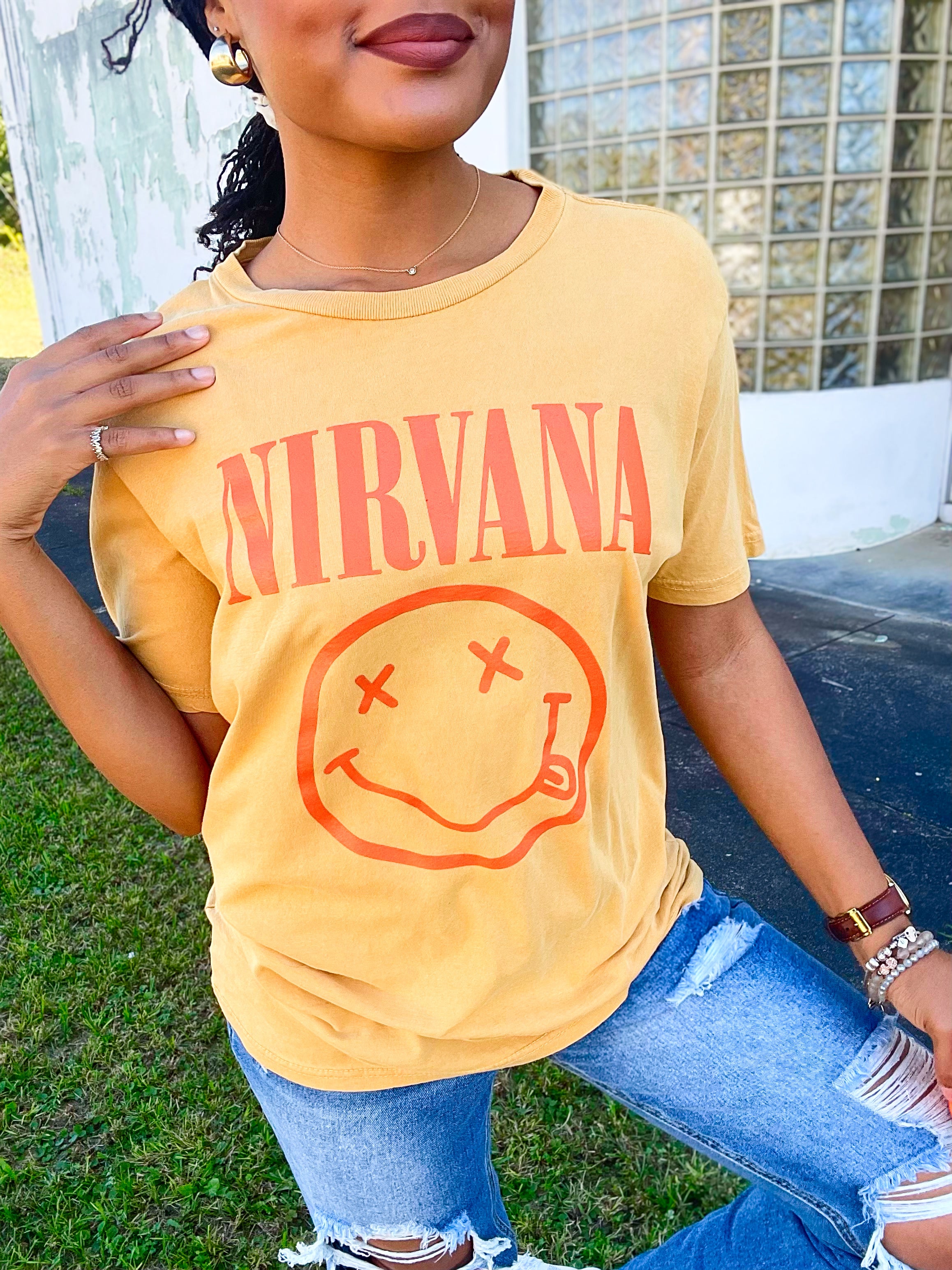 Favorite Nirvana Tee - Lemon