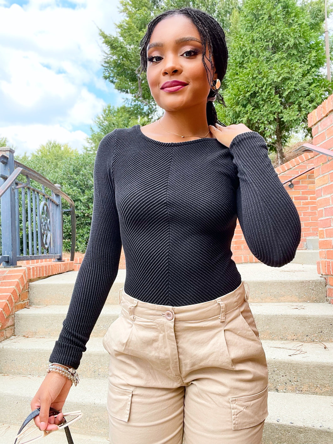 Don't Mind Me Bodysuit - Black