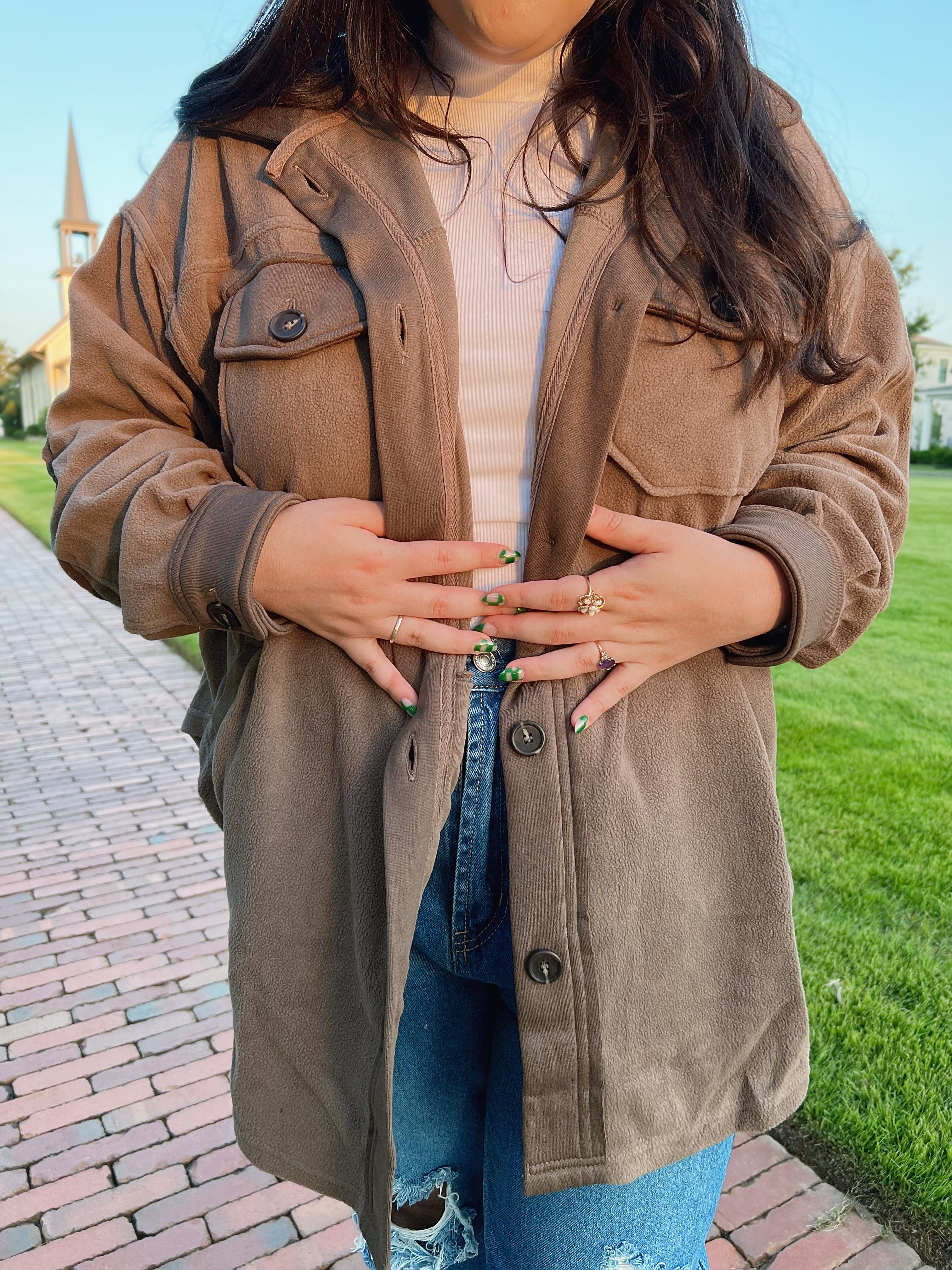 Good Habits Shacket - Mocha