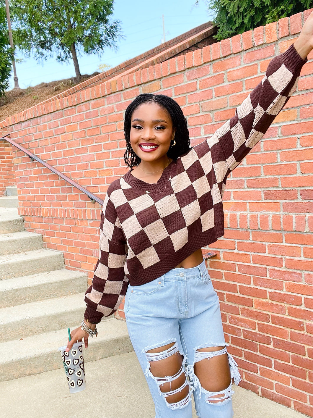 In Check Sweater